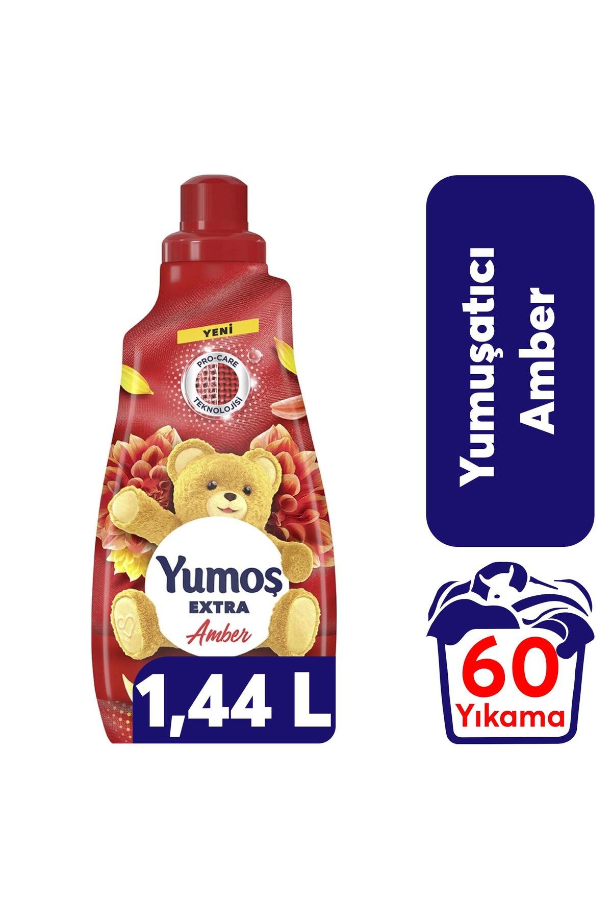 Yumoş Extra Konsantre Çamaşır Yumuşatıcısı Amber (Kırmızı) 1440 ml 60 Yıkama