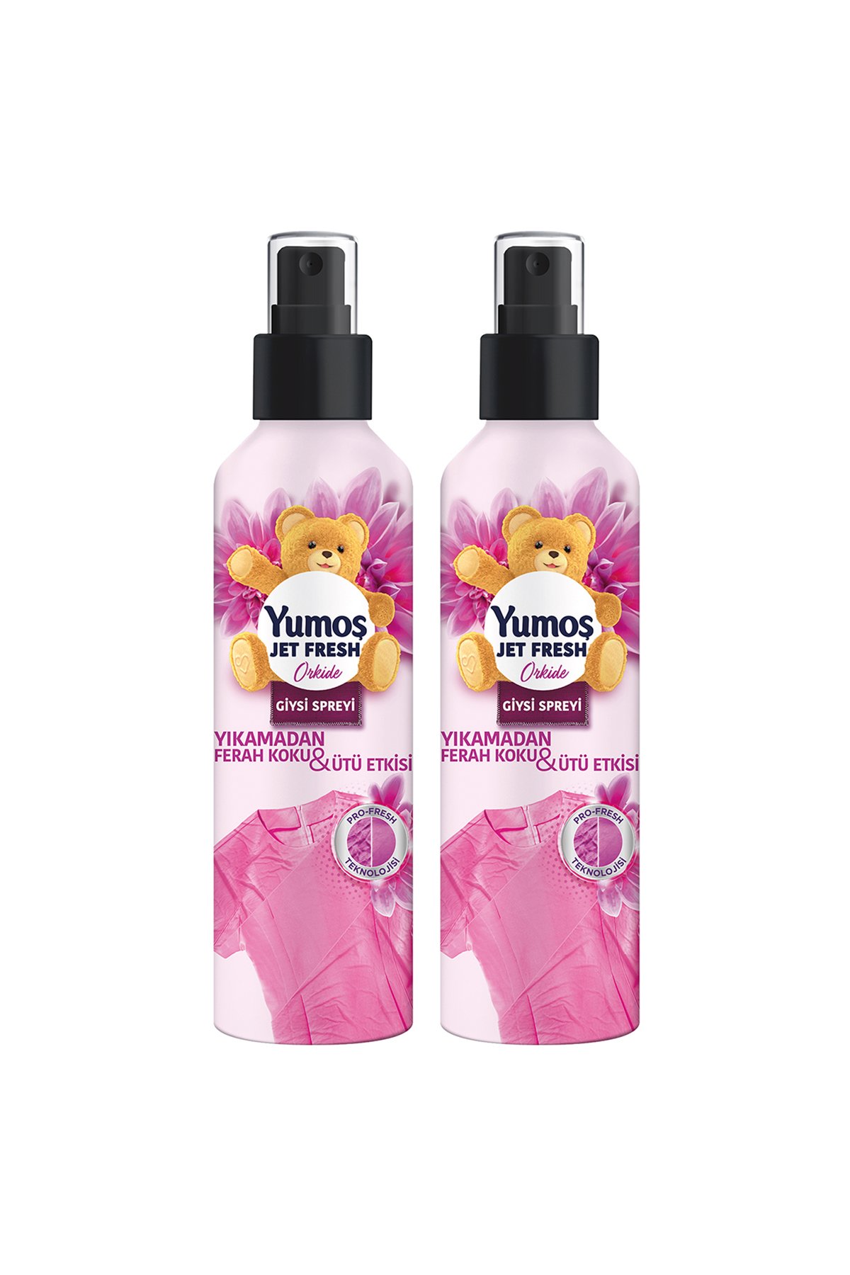 Yumoş Jet Fresh Giysi Spreyi Orkide 200 ml x2 Adet
