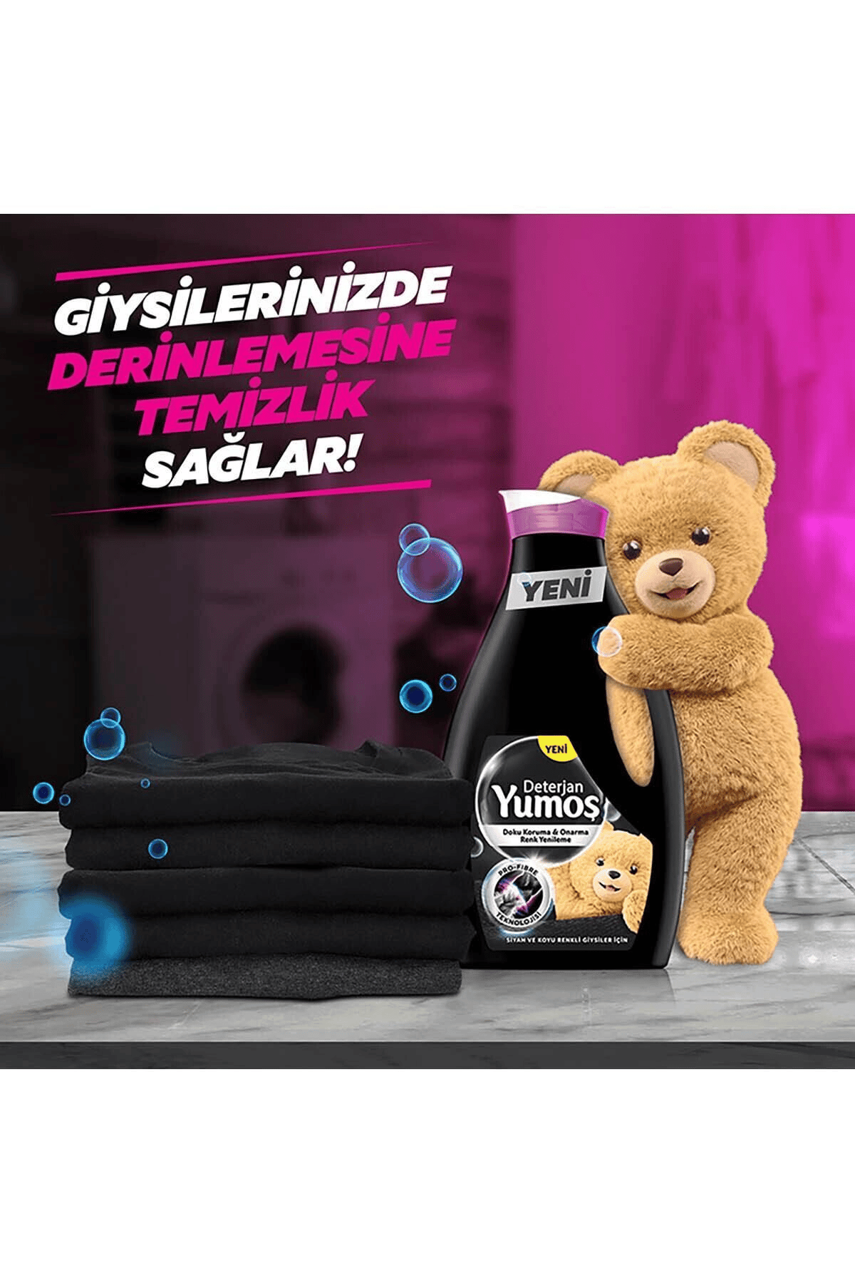 Yumoş Sıvı Deterjan Sıyah 2520 Ml