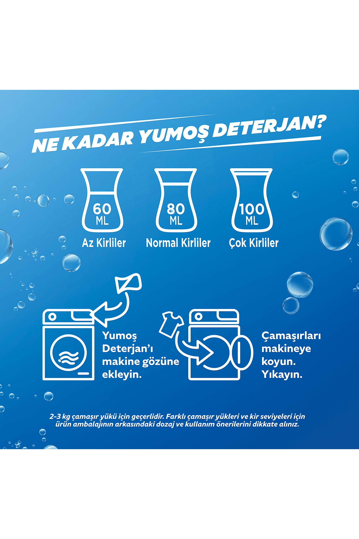 Yumoş Yumoş Sıvı Deterjan Yoğun Terapi Tüm Renkliler İçin 2520 ml x3