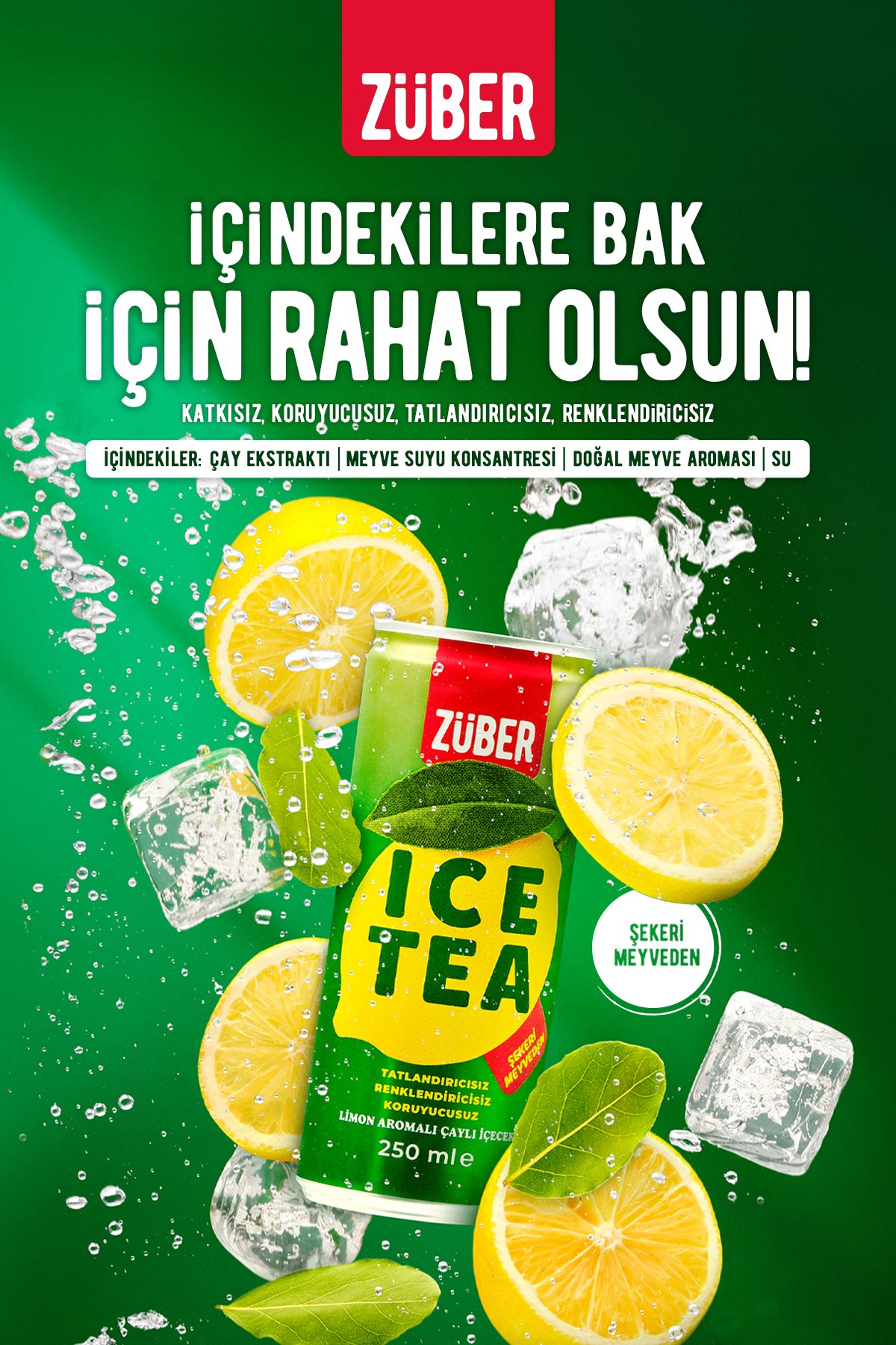 Züber Karma Ice Tea Paketi 250ml X 12 Adet