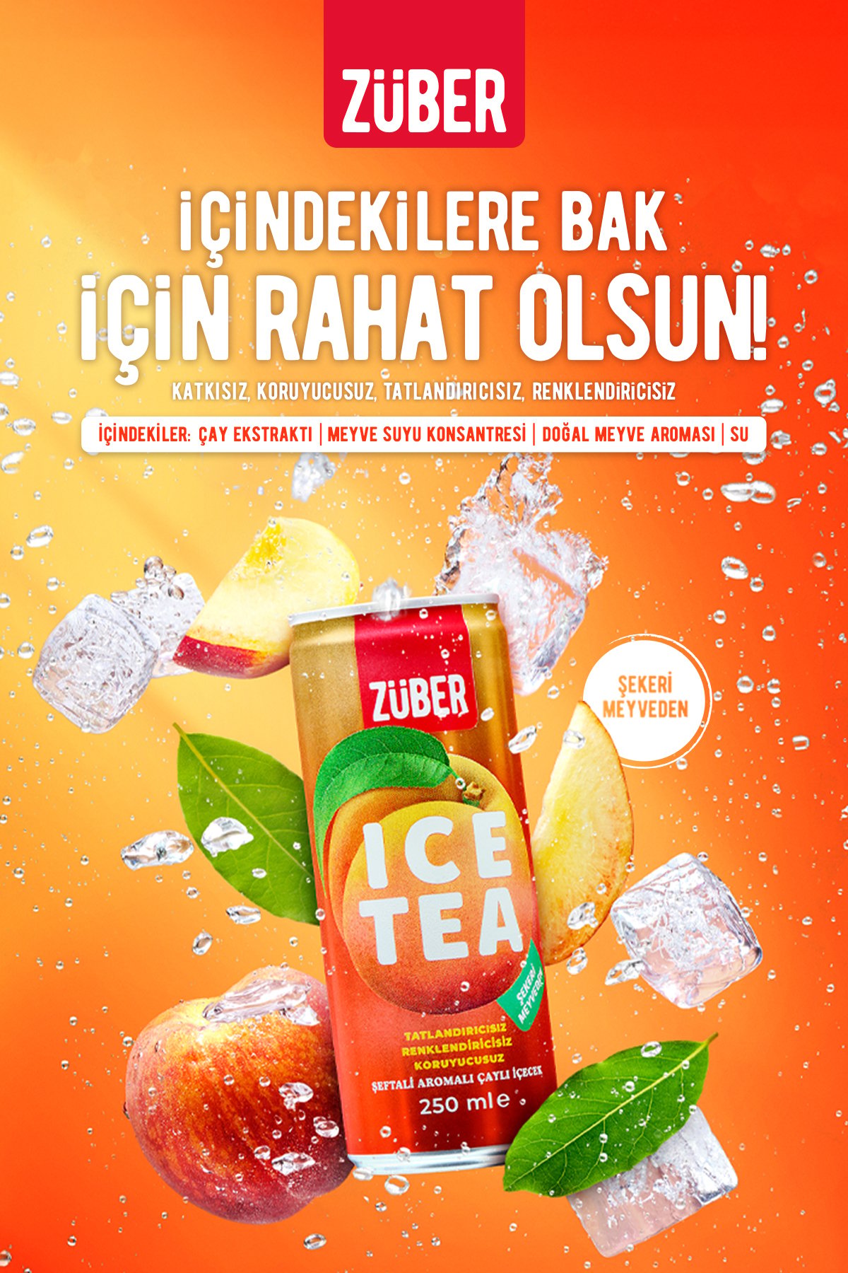 Züber Karma Ice Tea Paketi 250ml X 12 Adet