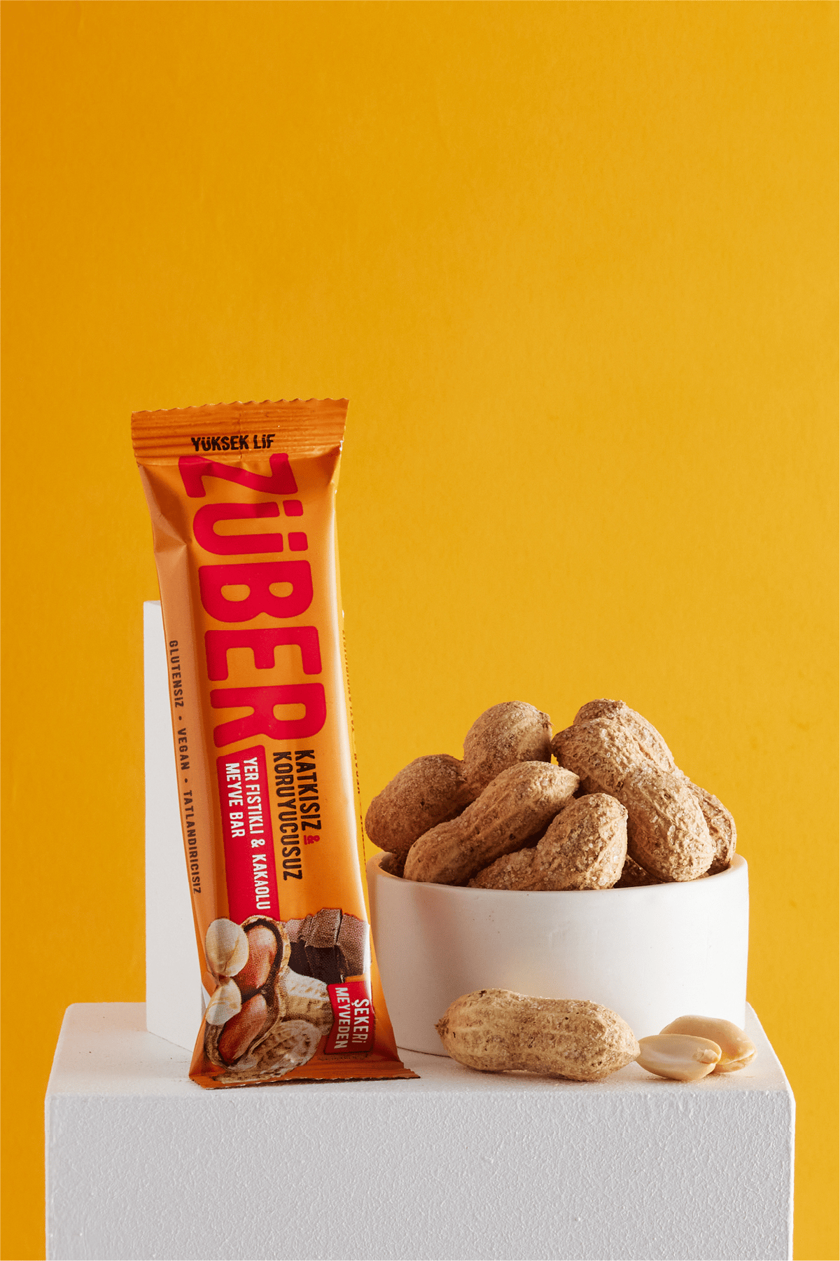 Züber Yer Fıstıklı Ve Kakaolu Meyve Bar 40g X 12 Adet