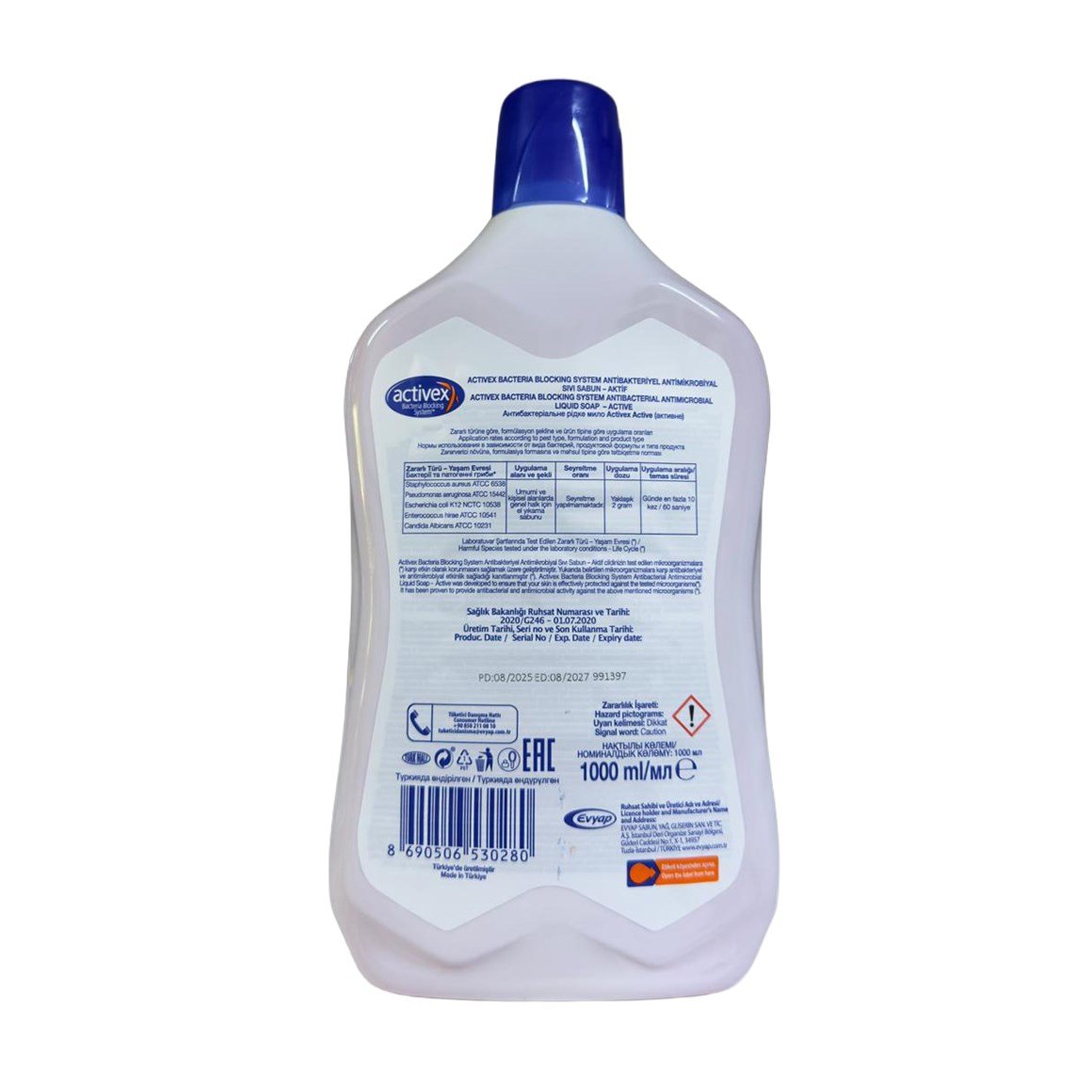 Activex Sıvı Sabun Antibakteriyel Aktif Koruma 1000 ml 3 adet