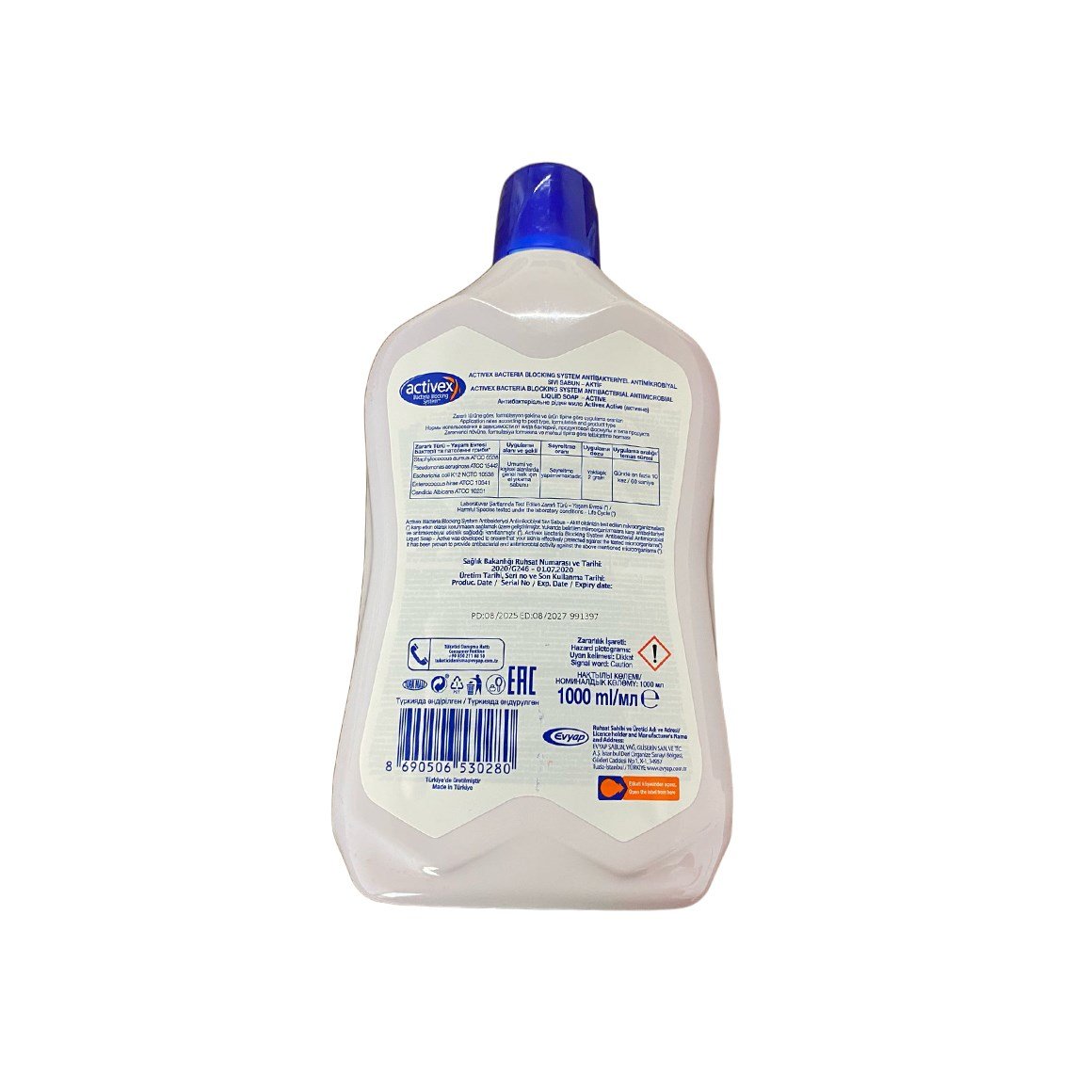 Activex Sıvı Sabun Antibakteriyel Aktif Koruma 1000 ml 3 adet