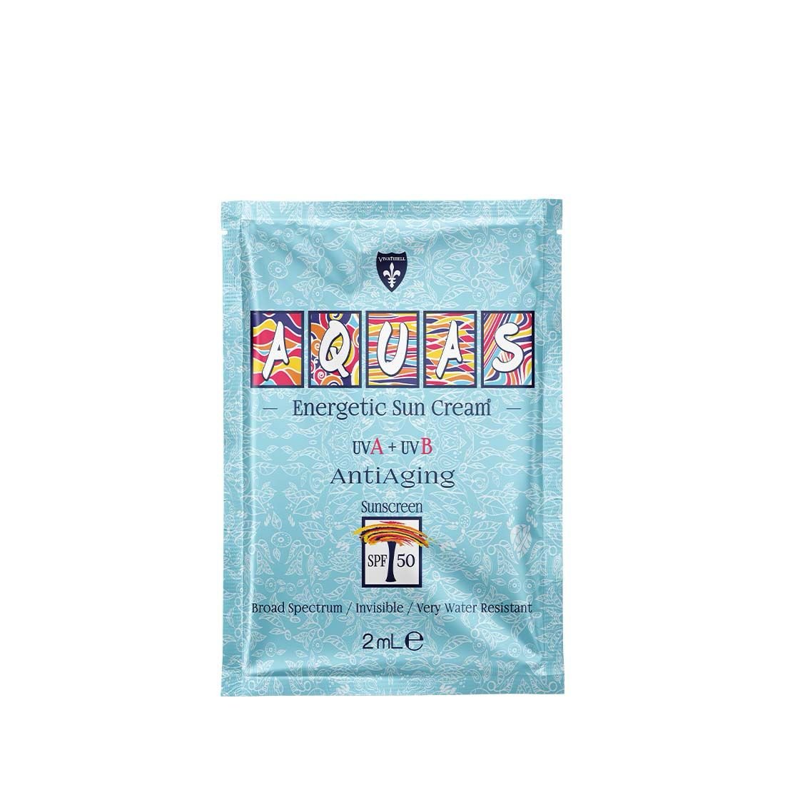 Aquas Yaşlanma Karşıtı Enerjetik Güneş Kremi SPF 50 UVA+UVB 2 Ml