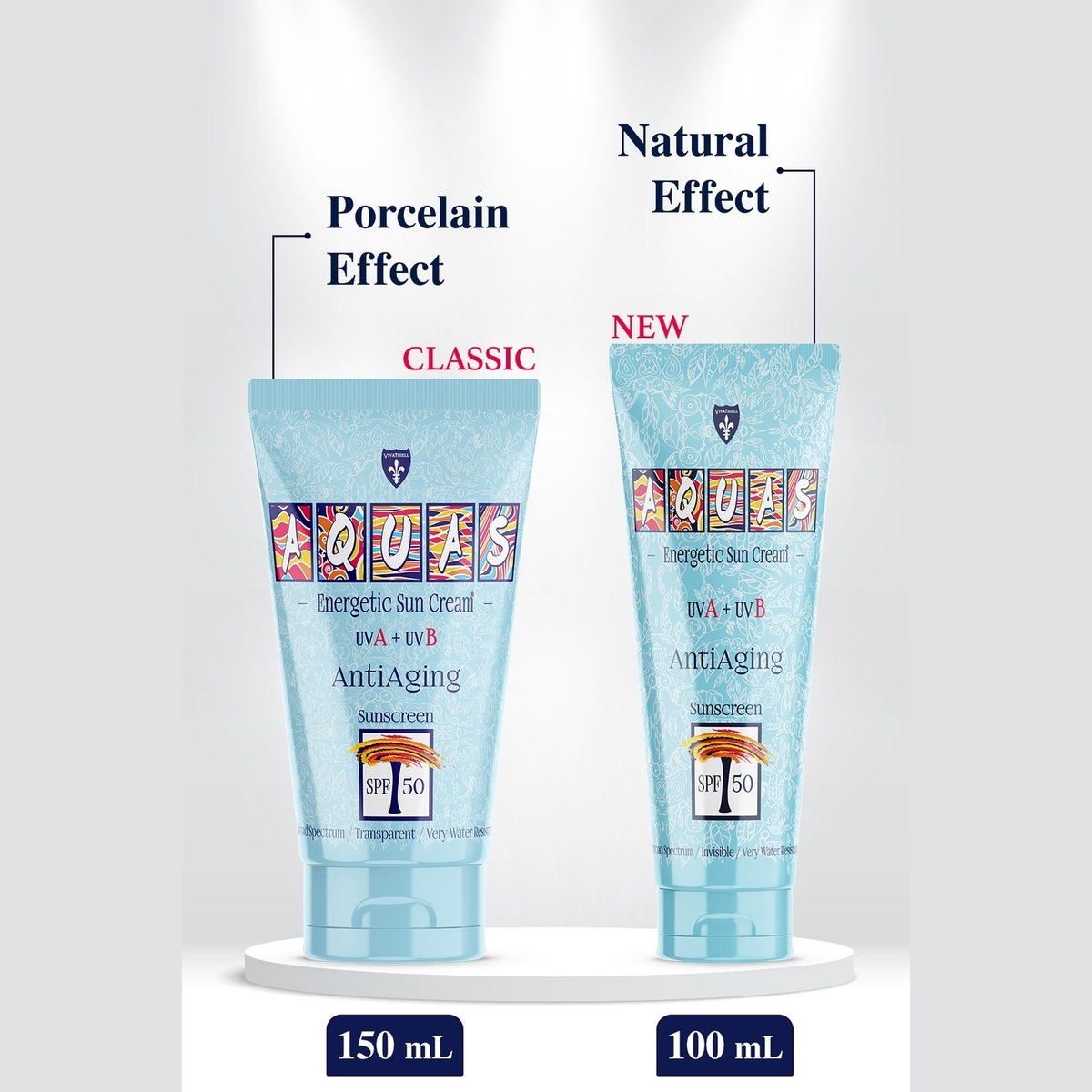 Aquas Yaşlanma Karşıtı Enerjetik Güneş Kremi SPF 50 UVA+UVB 100 mL