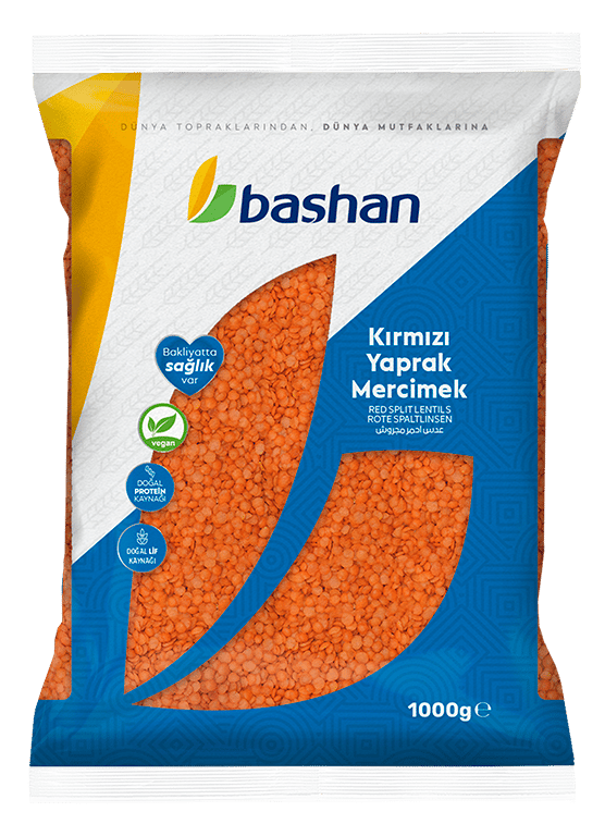 Başhan Kırmızı Yaprak Mercimek 1000 G