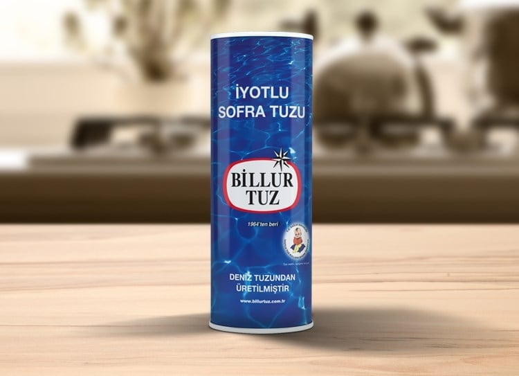 Billur Rafine İyotlu Sofra Tuzu 125 gr