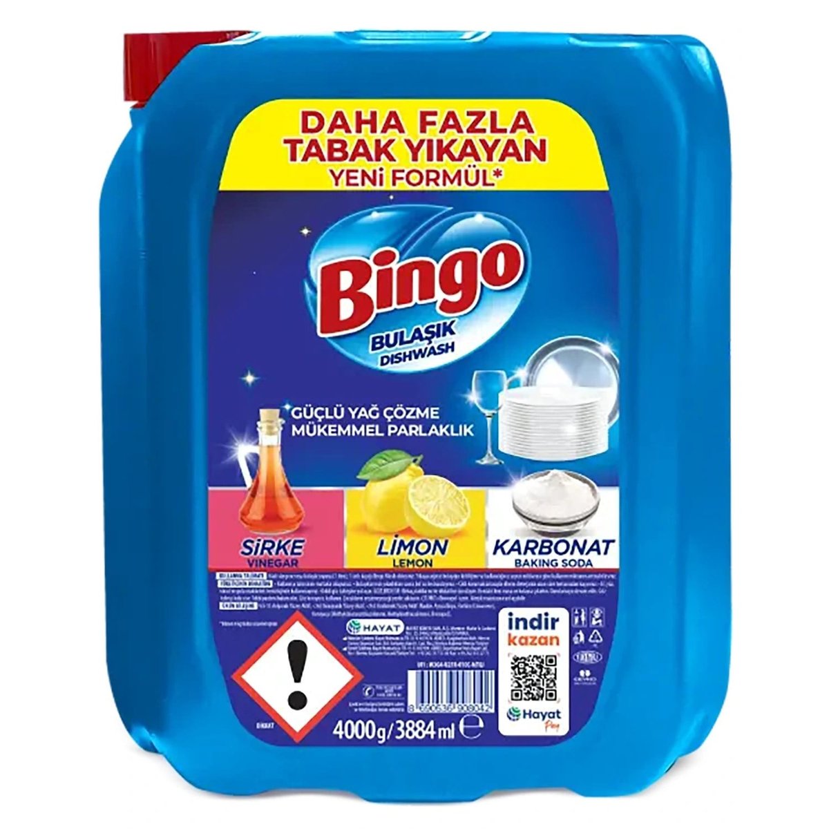 Bingo Bulaşık Deterjanı Limon Kokulu 4 kg