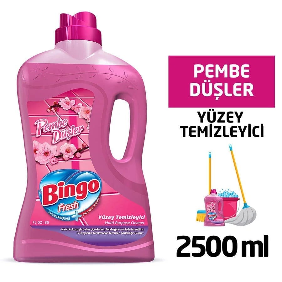 Bingo Fresh Yüzey Temizleyici Pembe Düşler 2.5 litre
