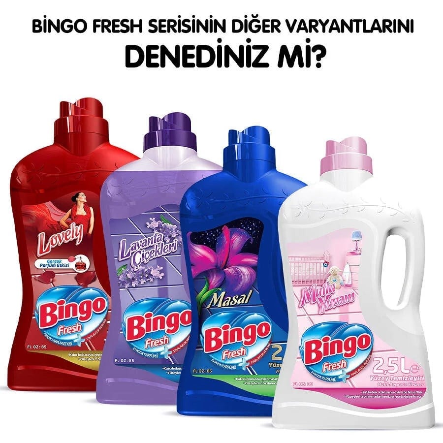 Bingo Fresh Yüzey Temizleyici Pembe Düşler 2.5 litre