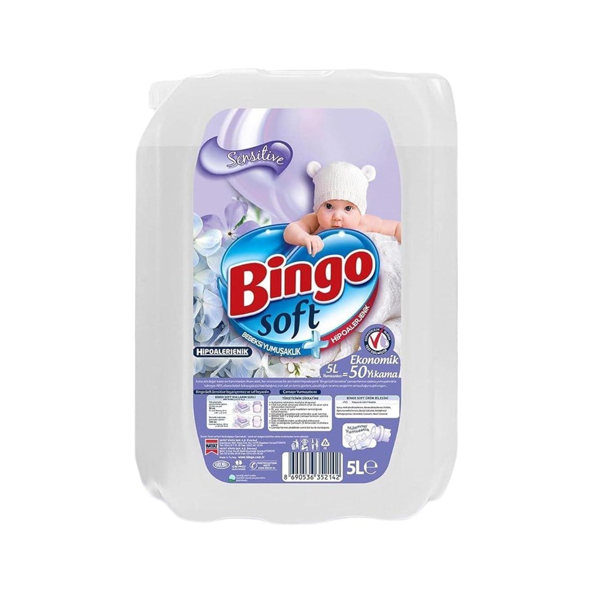 Bingo Mega Ev Temizlik ve Kişisel Bakım Seti 9 Parça | 10 Kg Deterjan, 80'li Kapsül, 5 L Yumuşatıcı, Papia, Duru