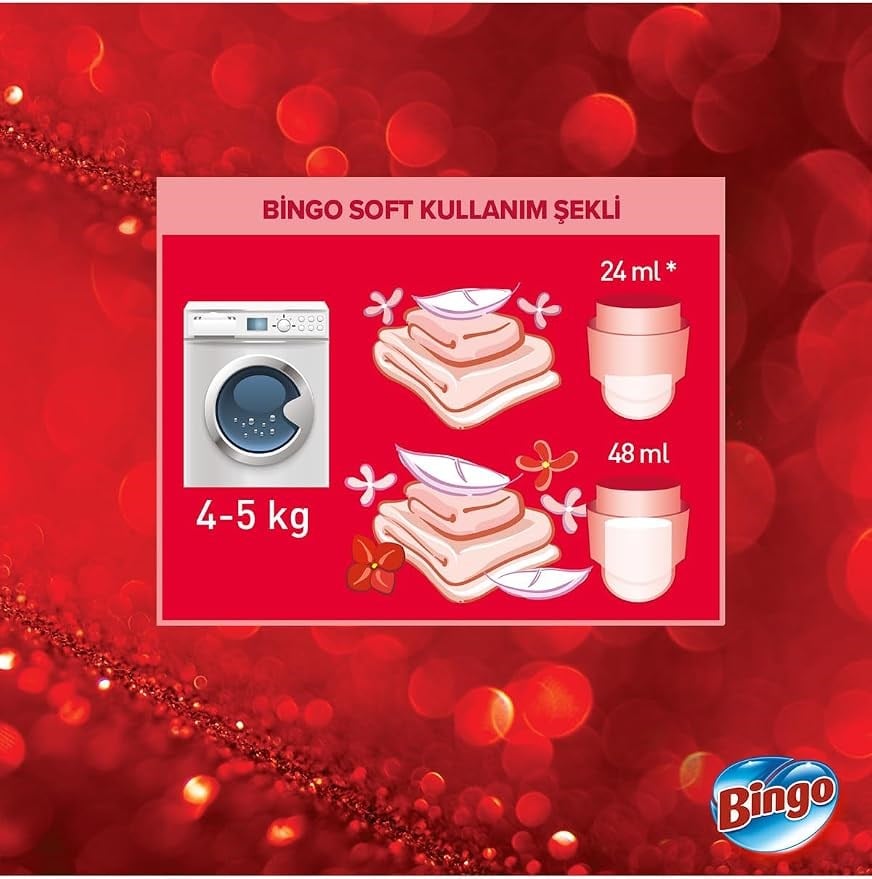 Bingo Soft Konsantre Çamaşır Yumuşatıcısı Lovely 1440 ml