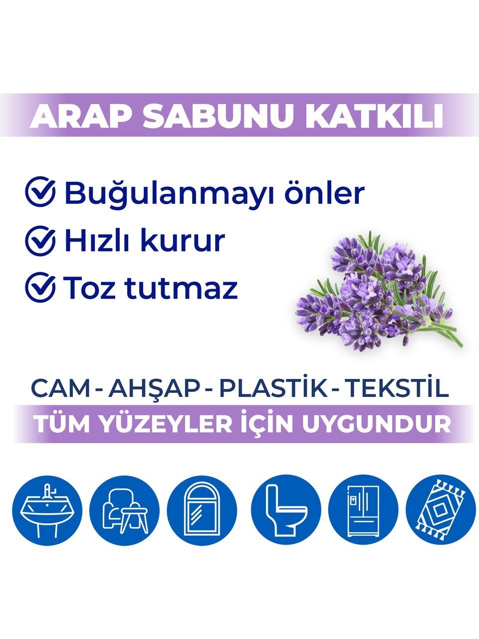 Bingo Yüzey Havlusu Lavanta 96'lı