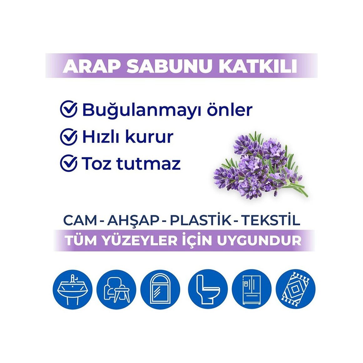 Bingo Yüzey Temizlik Havlusu Large Lavanta 96 Yaprak x 6 Paket (576 Yaprak)