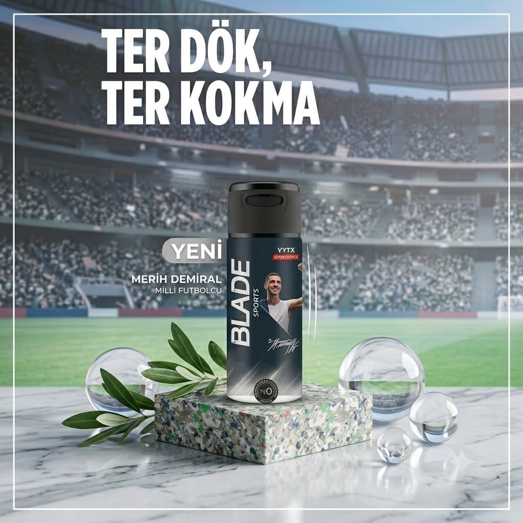 Blade X Merih Sports Deodorant 150 ml x 2 adet