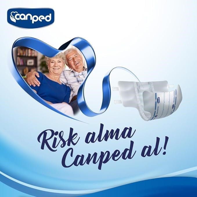 Canped Belbantlı Tekstil Yüzeyli Hasta Bezi Ekstra Büyük Xl 60'lı (30'lu 2 Paket)