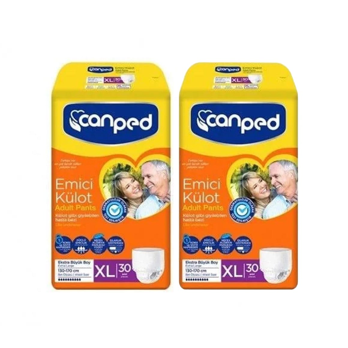 Canped Emici Külot Extra Büyük Boy XL 60 adet 30lu 2 Paket