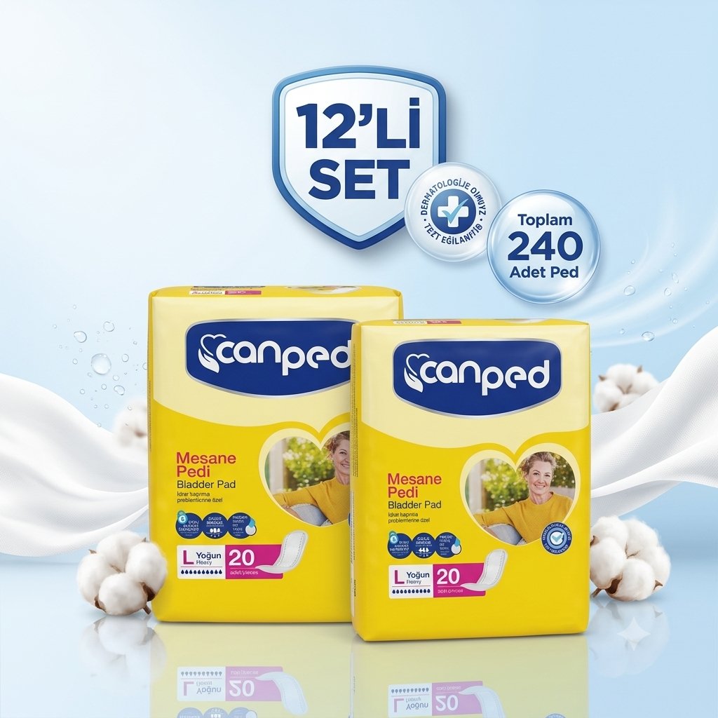 Canped Mesane Pedi Yoğun Large 20 Adet 12'li Avantaj Paketi