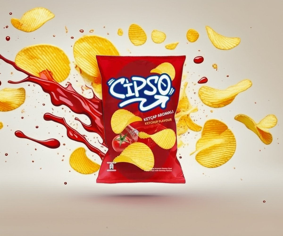 Cipso Ketçap Aromalı Süper Boy Cips 160 g