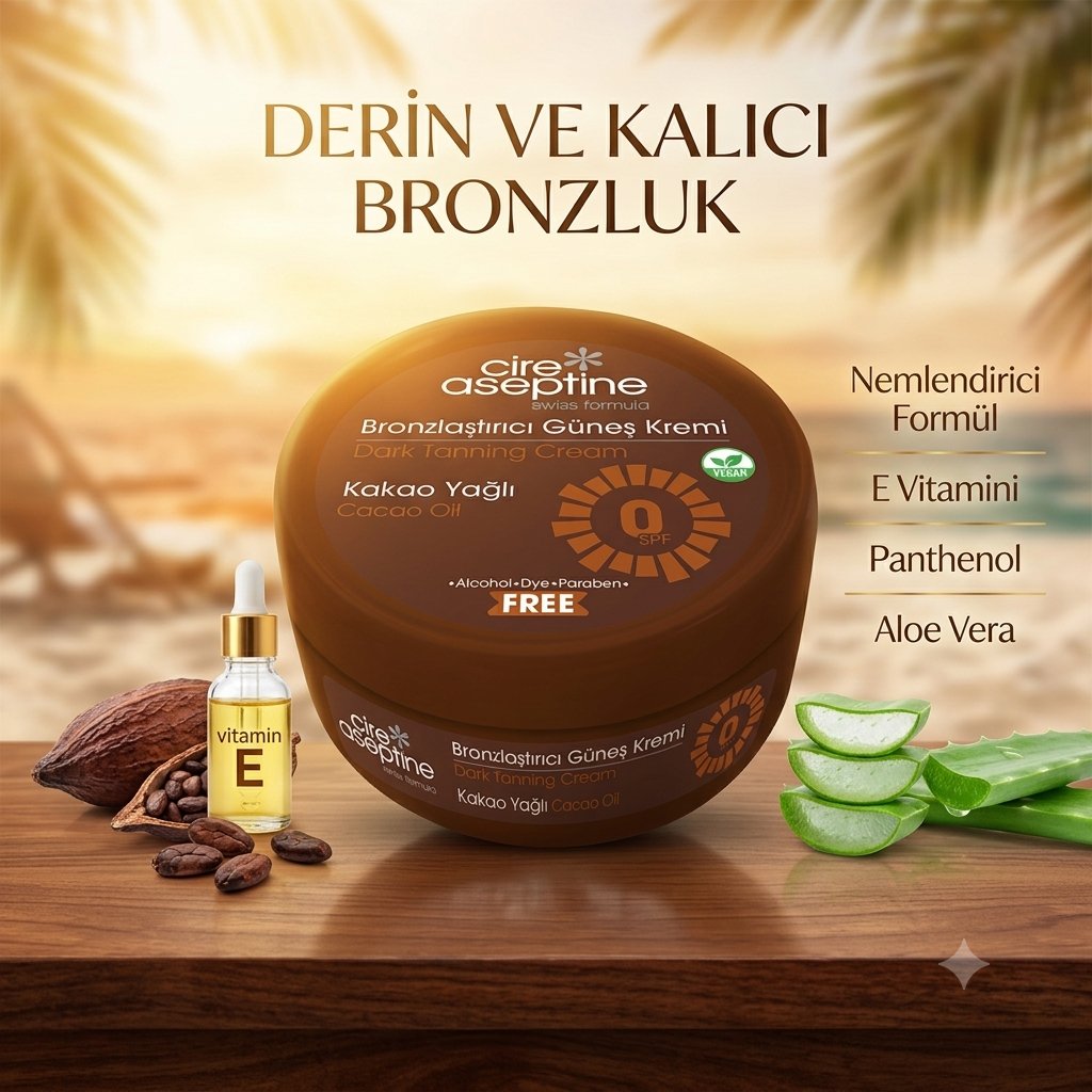 Cire Aseptine Bronzlaştırıcı Kakao Yağı 100 ml
