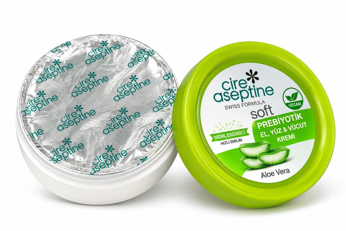 Cire Aseptine Soft Aloe Vera Özlü Prebiyotik El, Yüz ve Vücut Kremi 30 ml