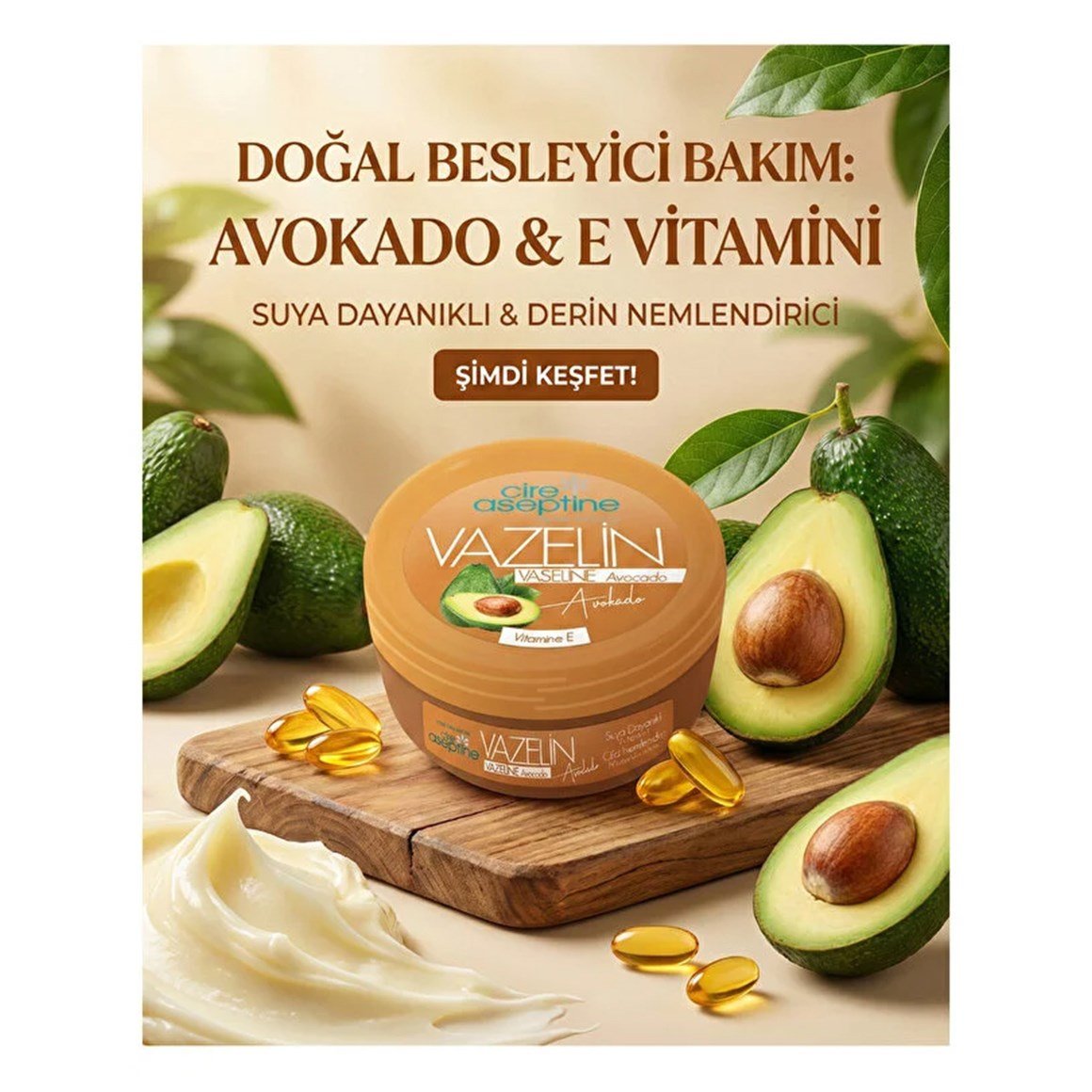 Cire Aseptine Vazelin 6'lı Bakım Seti – Aloe Vera, Zeytinyağı, Classic, Rose, Pure, Avocado