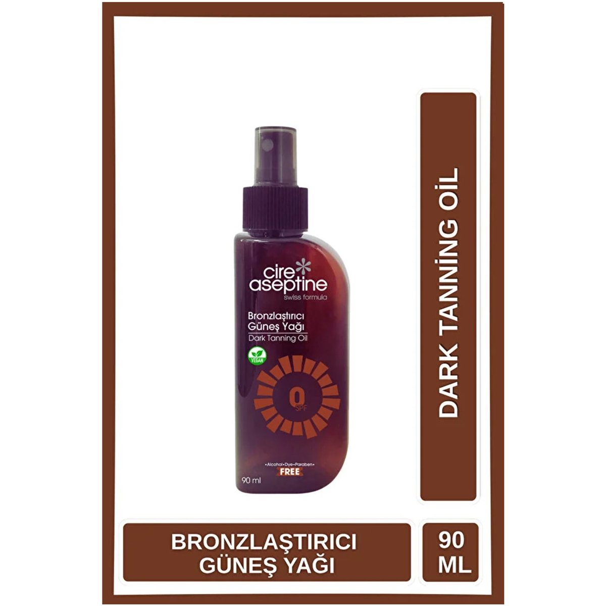 Cire Aseptine Yüz Güneş Koruyucu Krem Karma ve Yağlı ciltler 50+ SPF 50 ml + Bronzlaştırıcı Güneş Yağı Karma ve Yağlı Ciltler 90ml 
