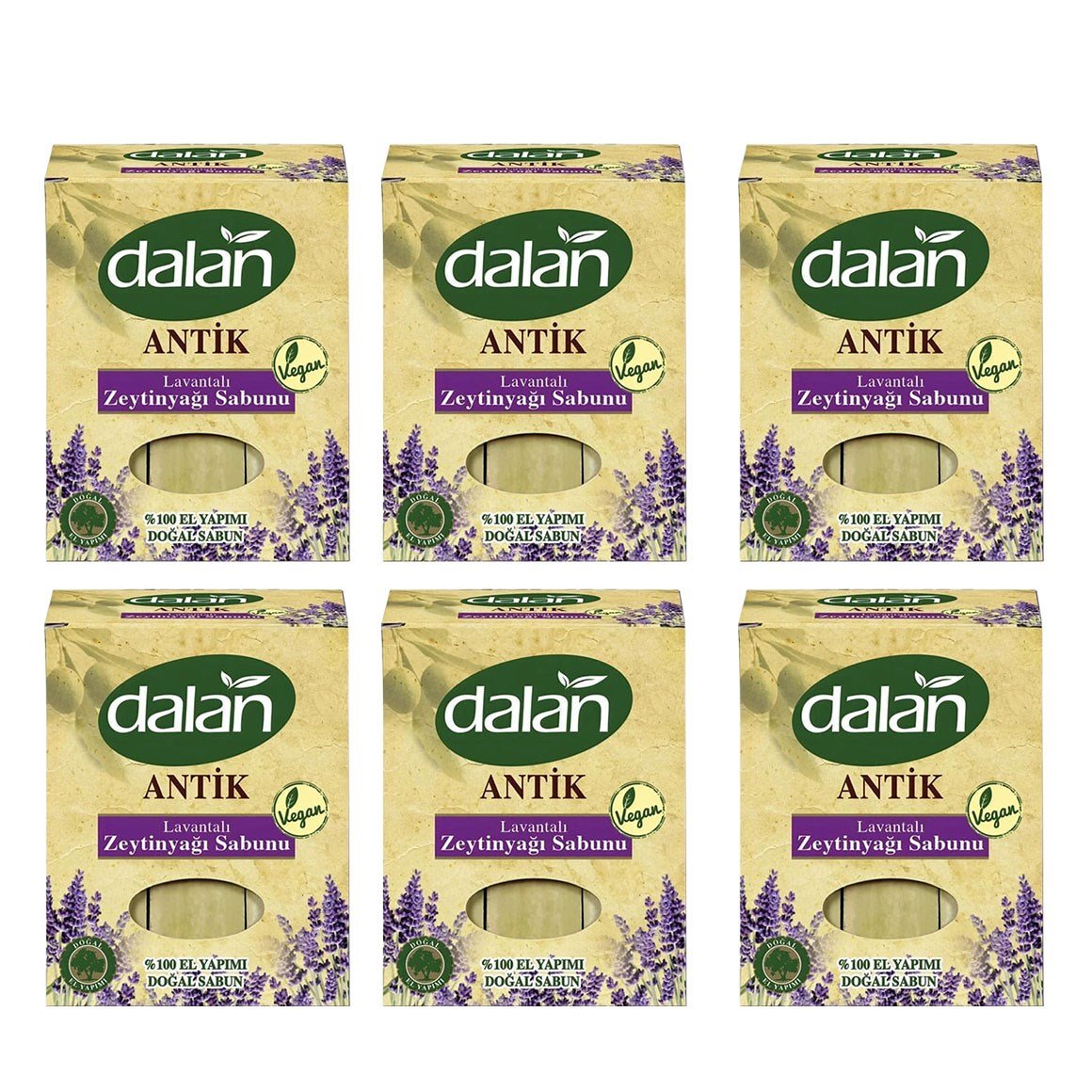 Dalan Antik Zeytinyağlı Lavanta Sabunu 900 gr x 6 Adet