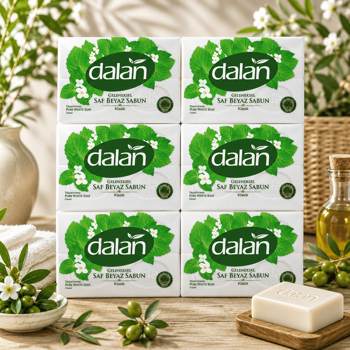 Dalan Banyo Sabunu Beyaz Klasik 150 g x4 – 600 g x 6 Adet
