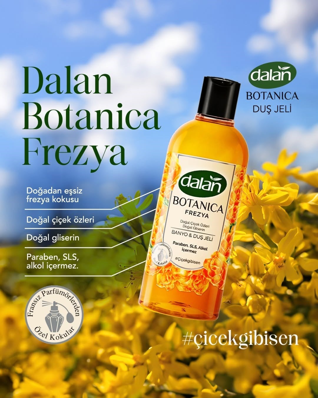 Dalan Botanica Duş Jeli Frezya 500 ml