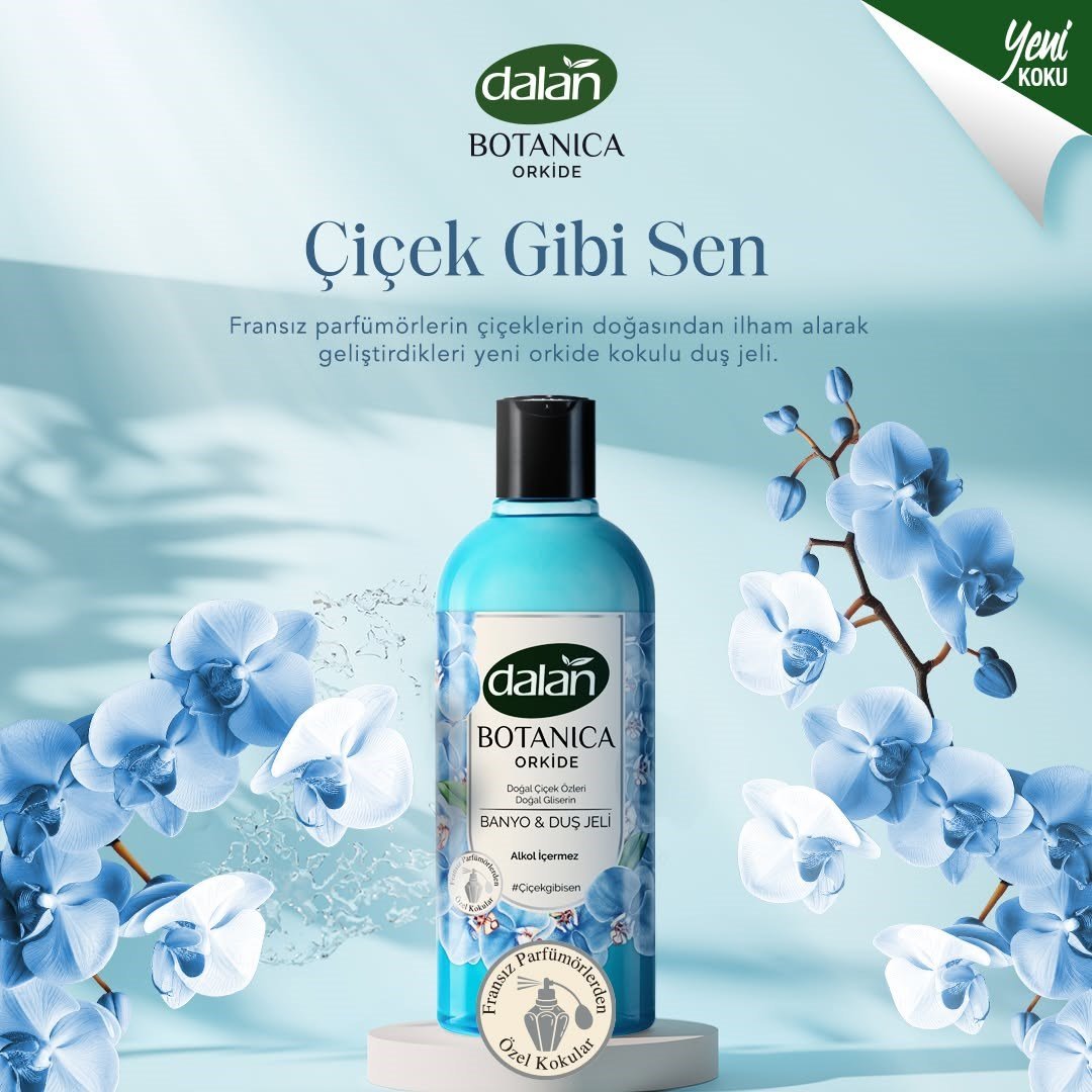 Dalan Botanica Orkide Banyo ve Duş Jeli 500 ml