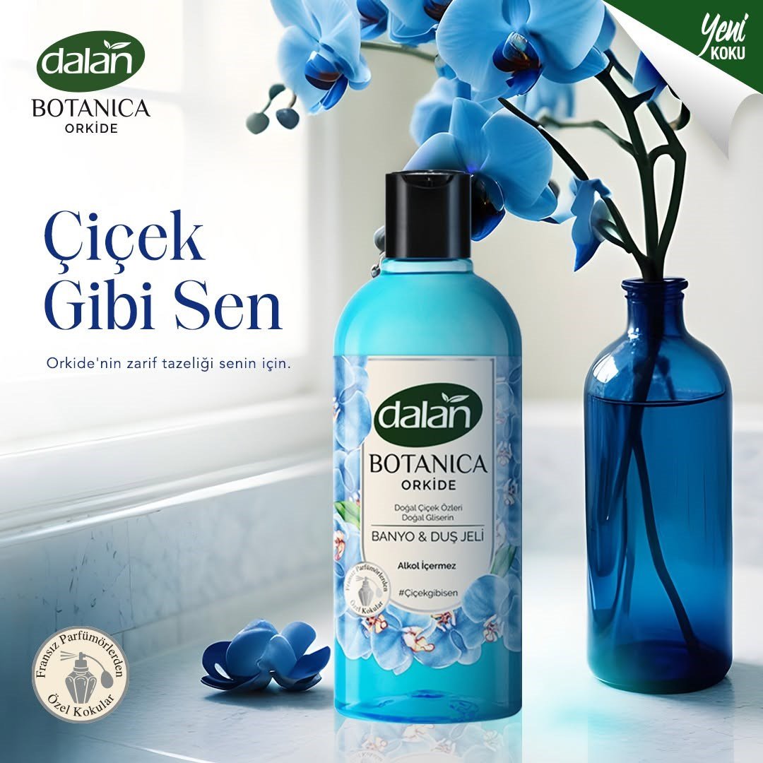 Dalan Botanica Orkide Banyo ve Duş Jeli 500 ml