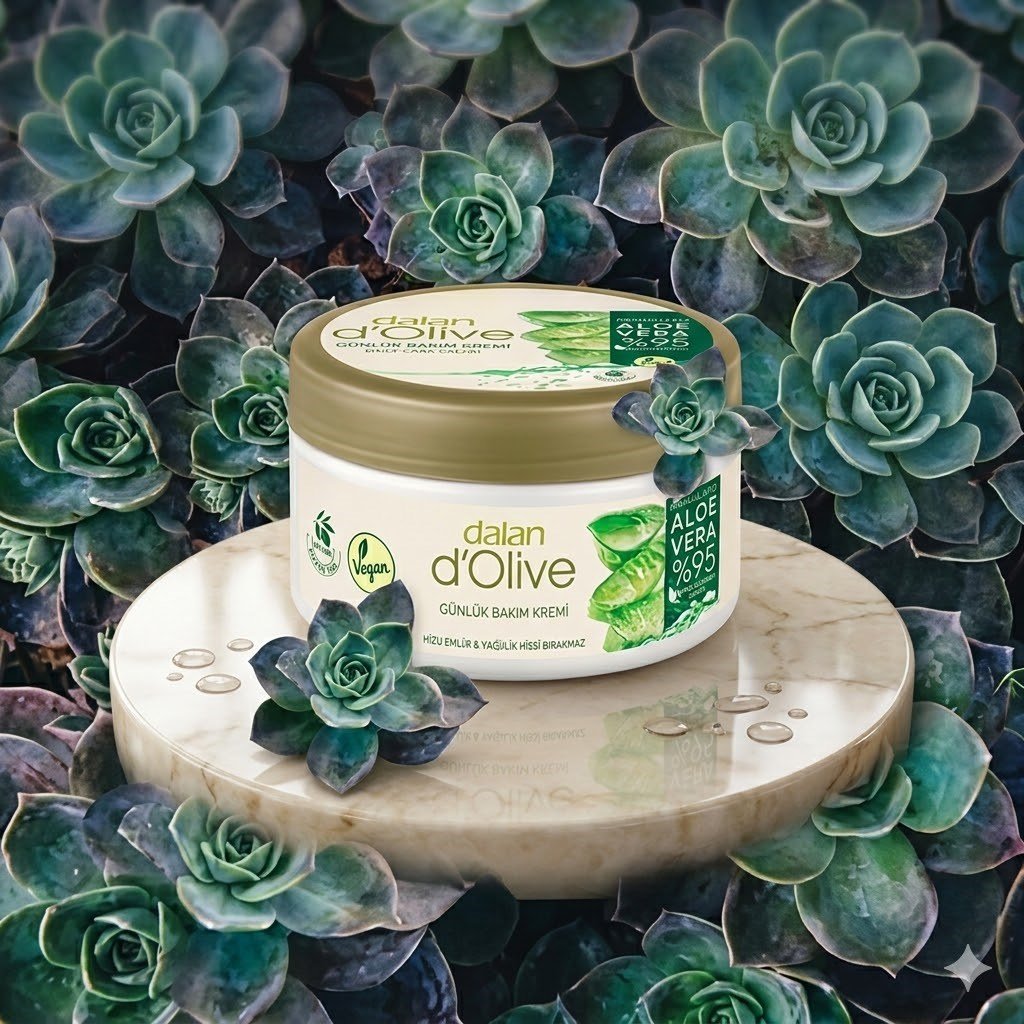 Dalan D Olive Rahatlatıcı Aloe Vera Günlük Bakım Kremi 250 ml + 150 ml