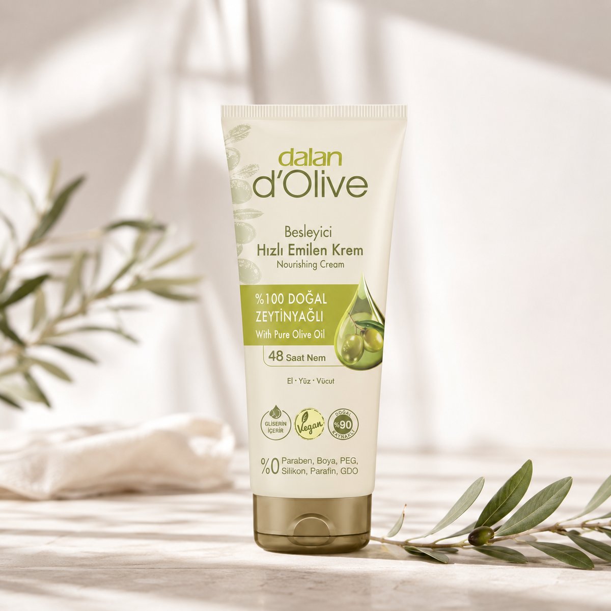 Dalan D'olive Besleyici Hızlı Emilen Krem 250 ml