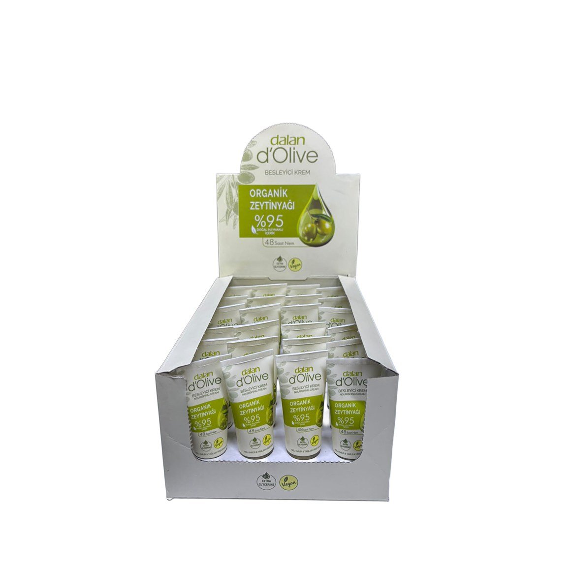 Dalan D'Olive Mini Zeytinyağlı Hızlı Emilen Krem 20 ml – 24 Adet