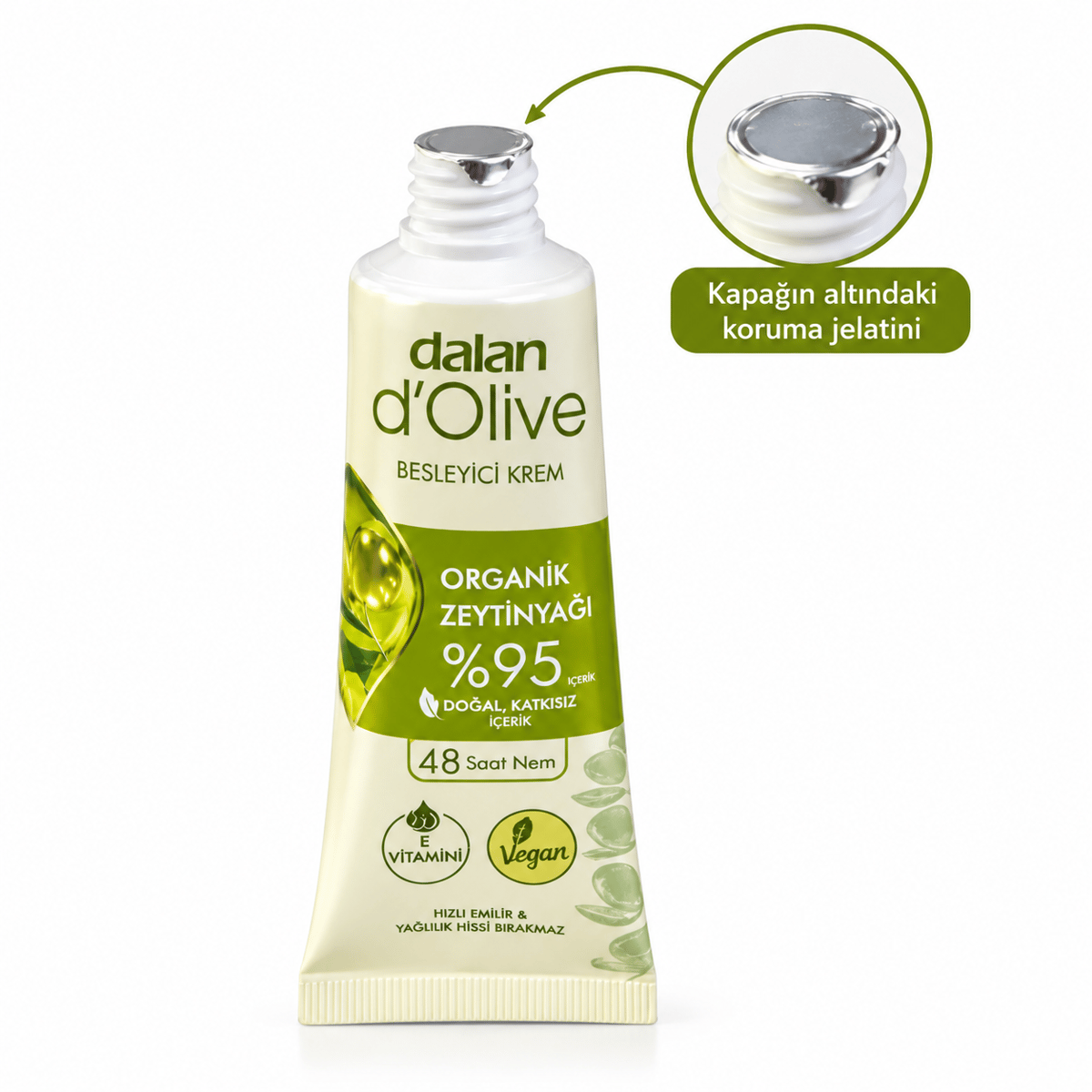 Dalan D'Olive Mini Zeytinyağlı Hızlı Emilen Krem 20 ml – 24 Adet