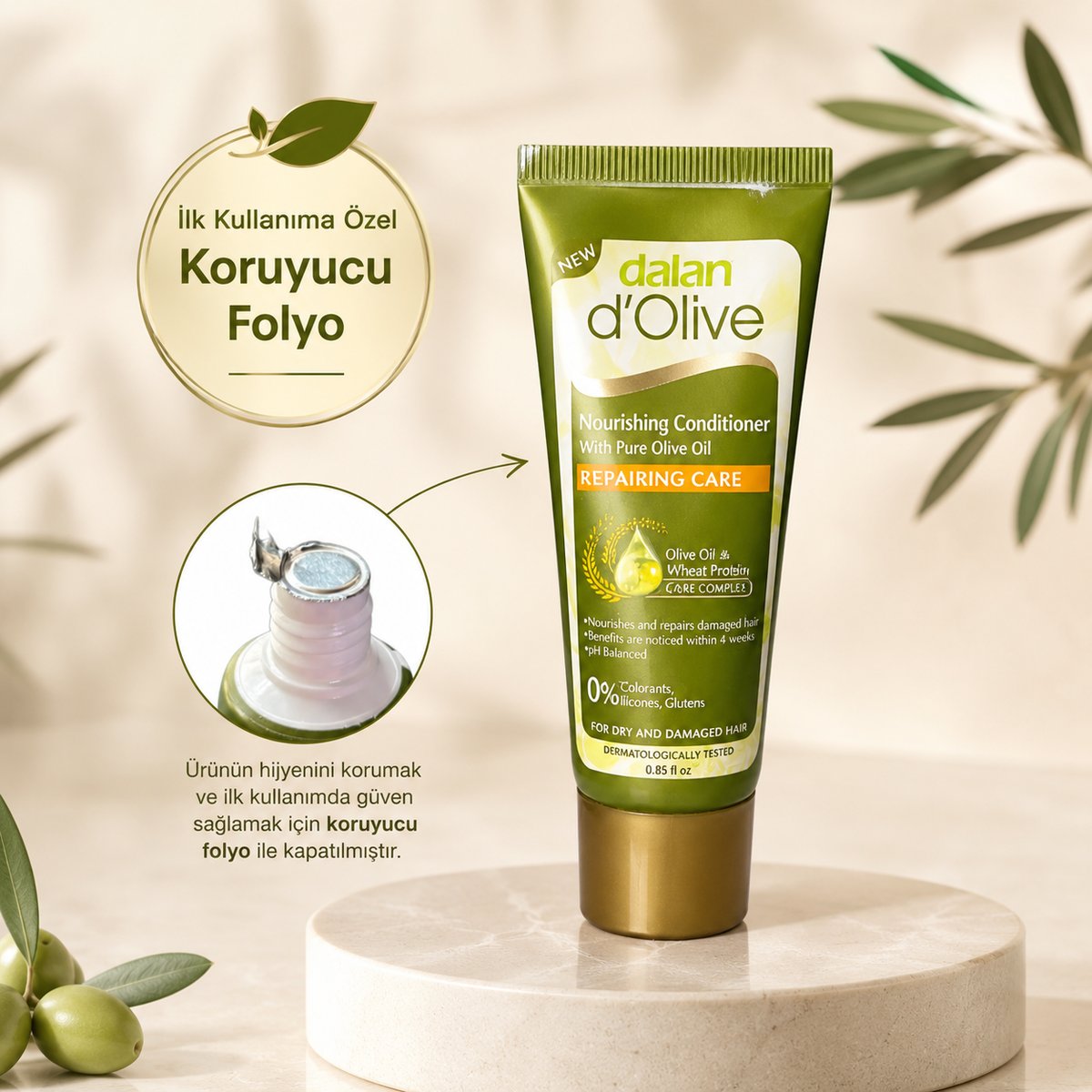 Dalan D'olive Onarıcı Bakım Saç Kremi Seyahat Boy 25 Ml 