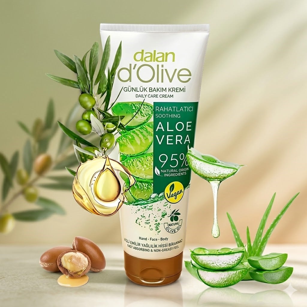 Dalan d'Olive Rahatlatıcı Günlük Bakım Kremi Aloe Vera 60 ml