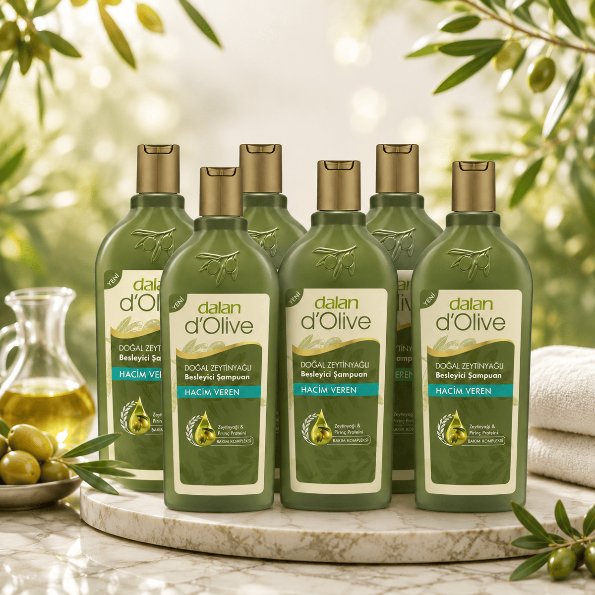 Dalan D'Olive Zeytinyağlı Hacim Veren Şampuan 400 ml x 6 Adet