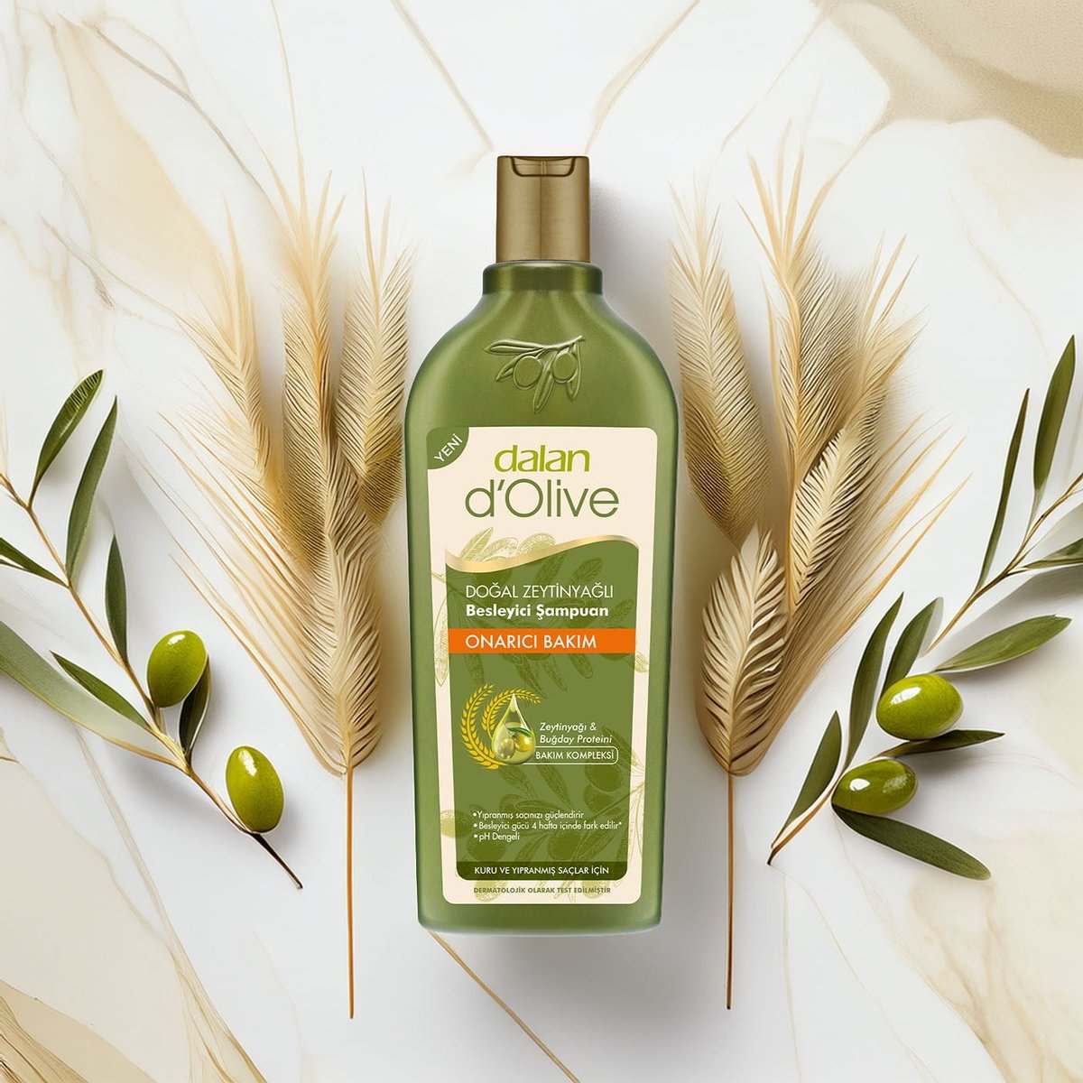 Dalan D'Olive Zeytinyağlı Onarıcı Bakım Şampuan 400 ml