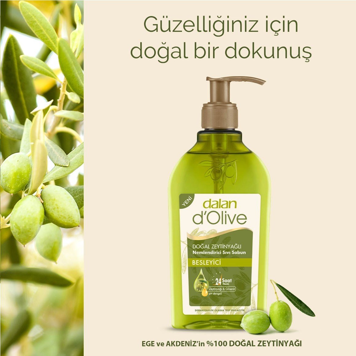 Dalan d'Olive Zeytinyağlı Sıvı Sabun 400 ml