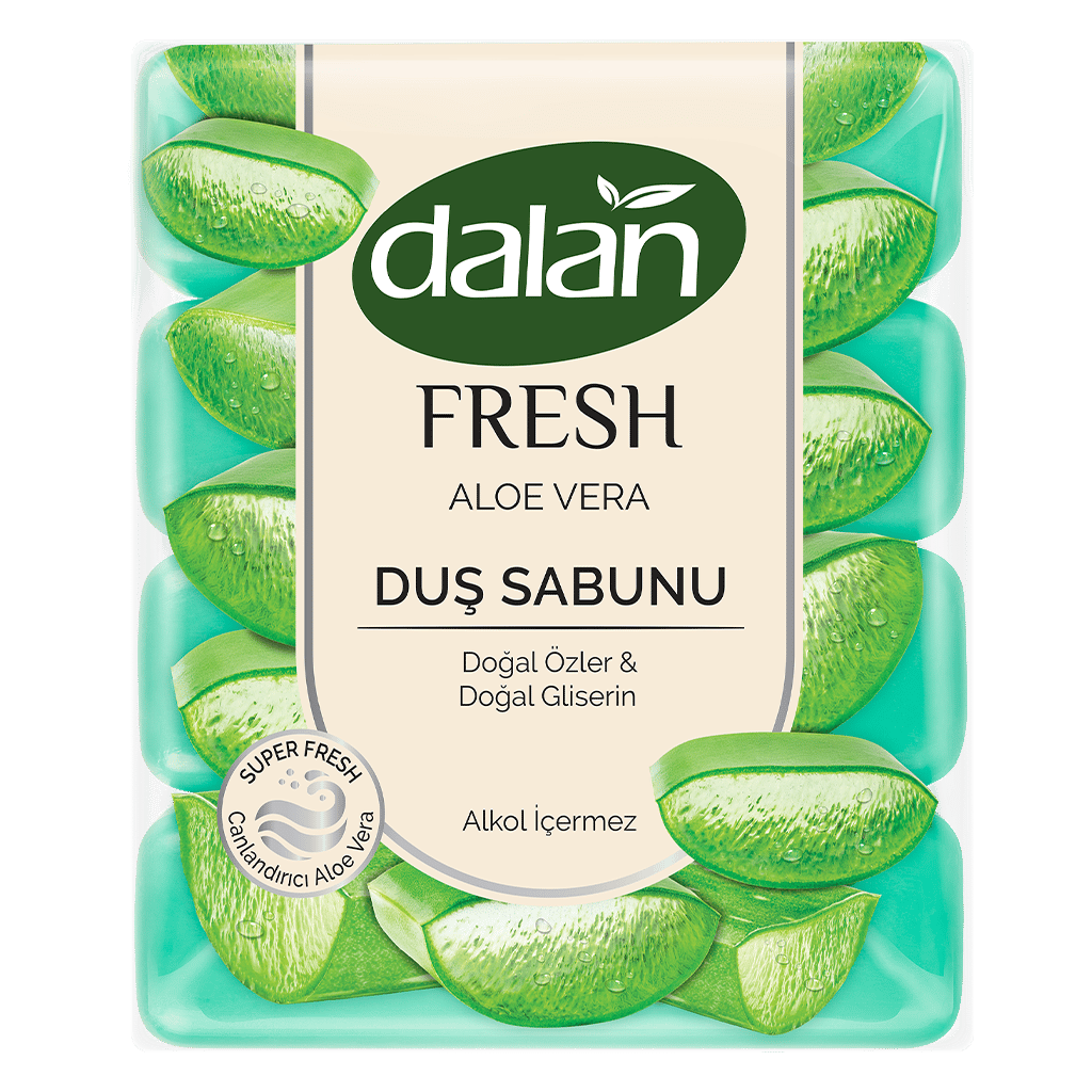Dalan Fresh Aloe Vera Duş Sabunu 600 G (150 g x 4) 4'lü Set