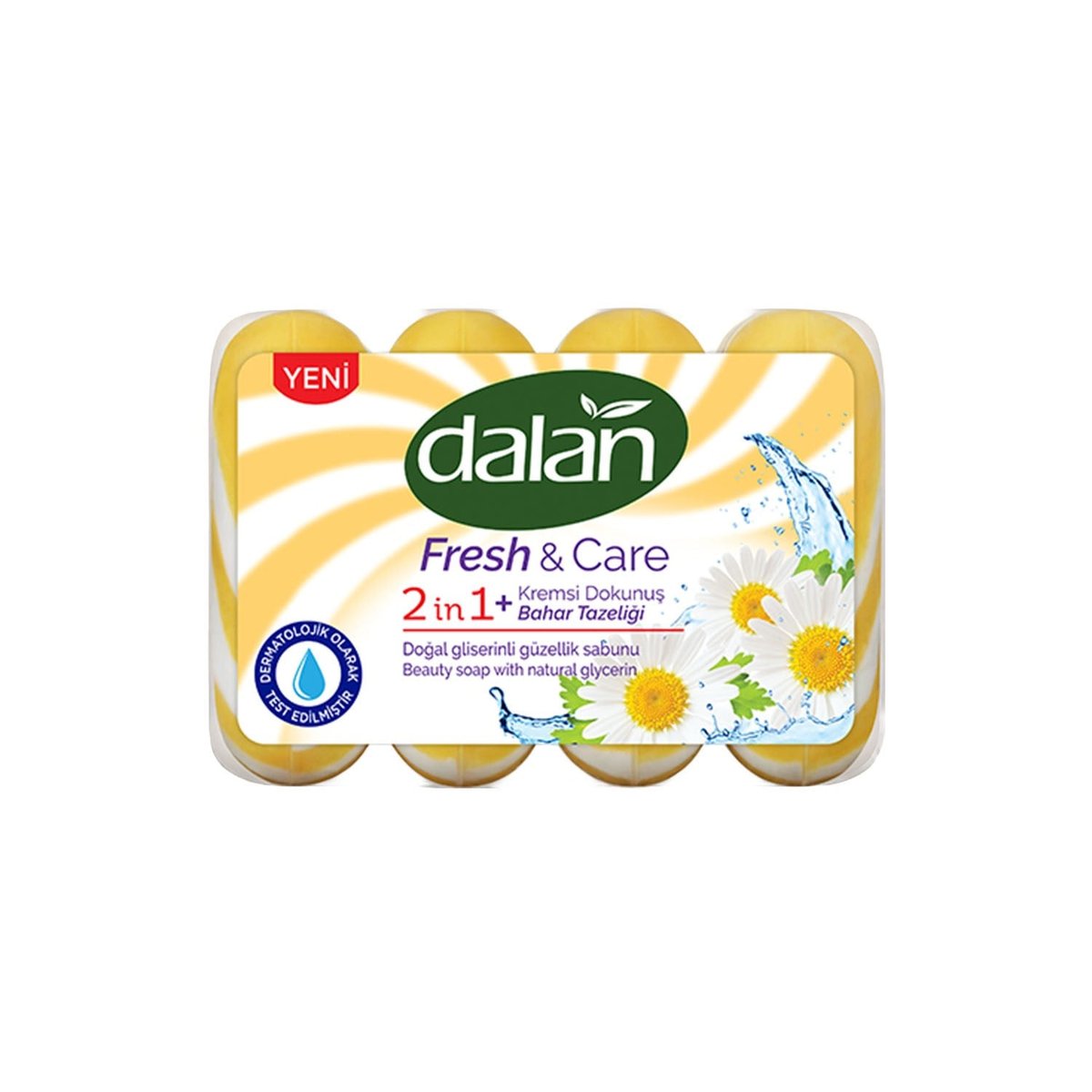 Dalan Fresh & Care 2 in 1 Bahar Tazeliği Doğal Gliserinli Güzellik Sabunu 90 g x 4