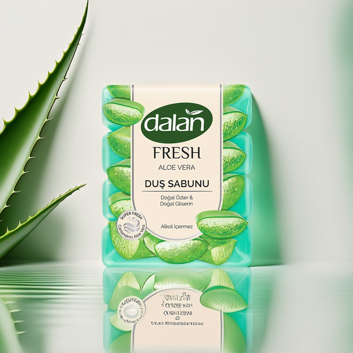 Dalan Fresh Karma Duş Sabunu Seti 6000 G (150 G x 16 Adet) - Deniz Minerali, Organik Zeytinyağlı, Aloe Vera, Pembe Greyfurt