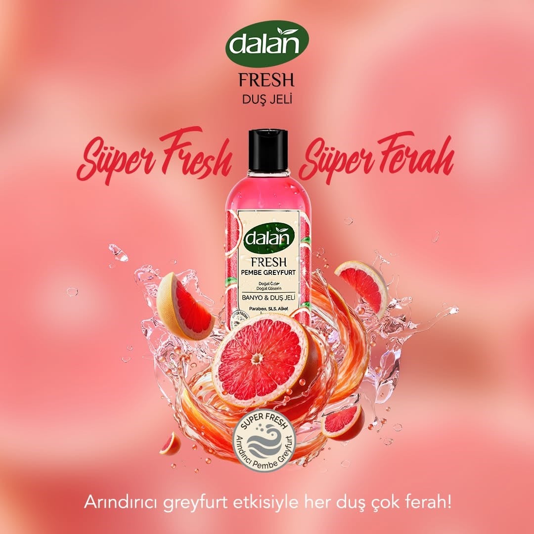 Dalan Fresh Pembe Greyfurt Duş Jeli 500 ml