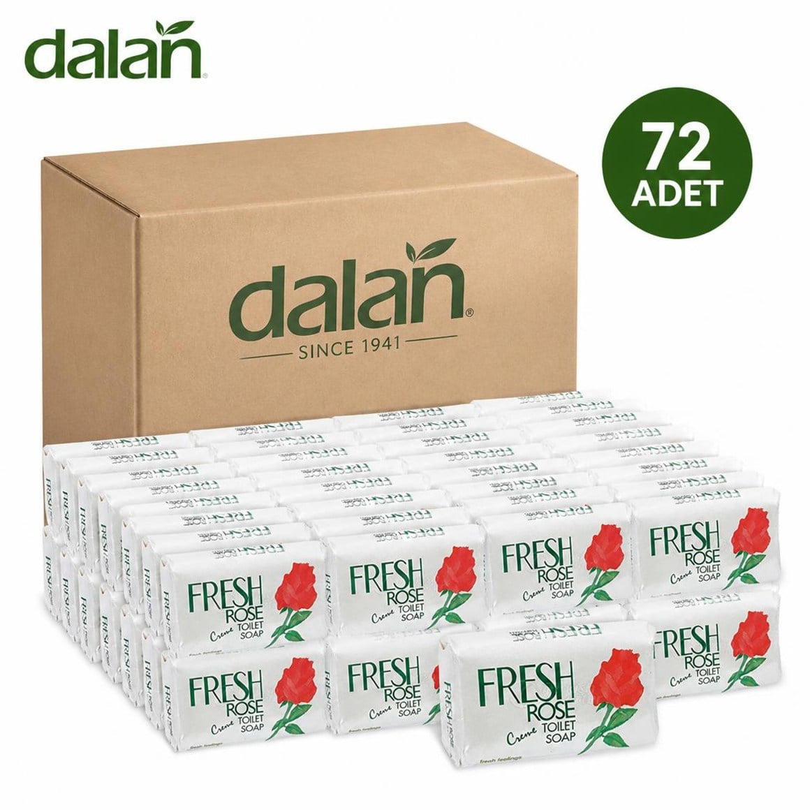 Dalan Fresh Rose Krem Tuvalet Sabunu 75 gr – 72 Adet
