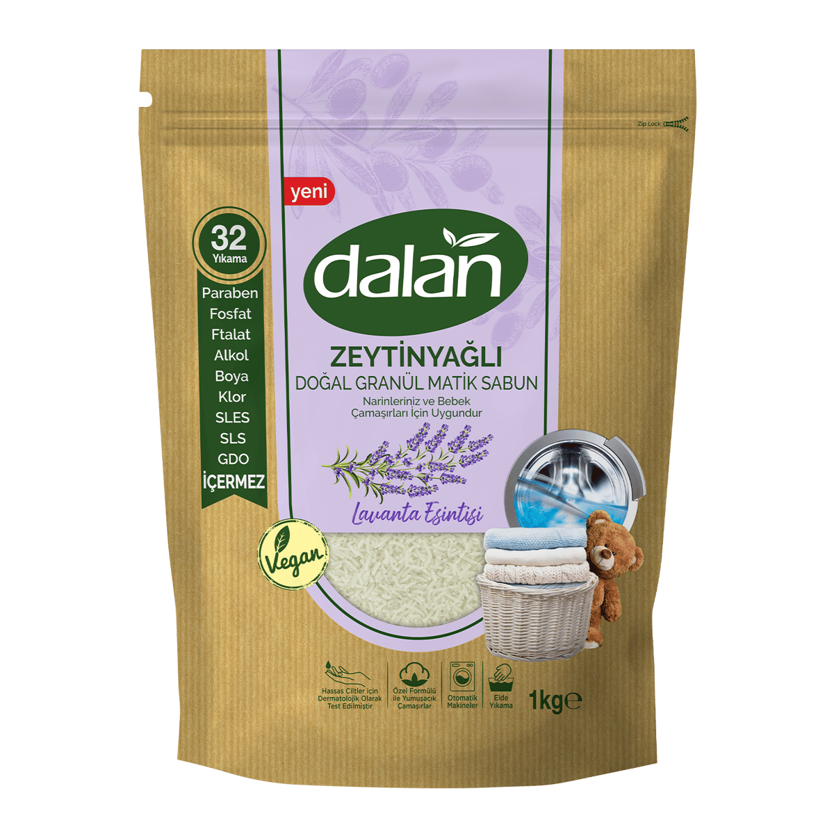 Dalan Granül Sabun Zeytinyağlı Lavanta Esintisi Doğal  1000 gr