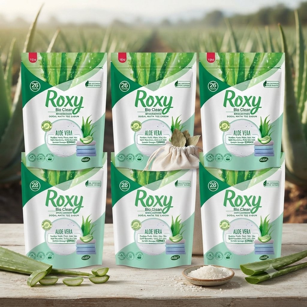 Dalan Roxy Bio Clean Aloe Vera Doğal Matik Toz Çamaşır Sabunu 4800 gr 800 gr x 6 adet